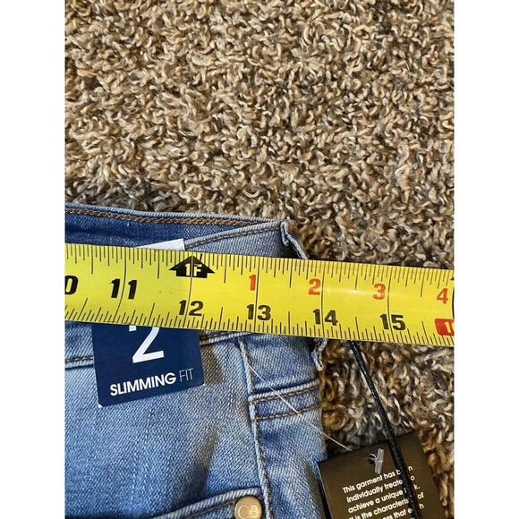 Celebrity Blues Womens Jeans Slimming Tummy Control High Rise Straight Sz‎ 2 - Picture 7 of 8